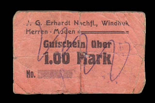 DSWA-Gutschein-Erhard Windhuk 1 Mark