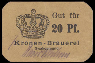 DSWA-Gutschein-Kronen braunerei 20 Pfg