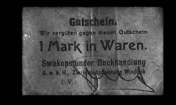 DSWA-Gutschein-Swakopmunder-Windhuk 1 Mark